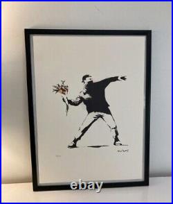 Lithographie banksy avec certificat et encadrée