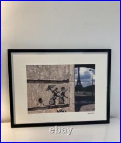 Lithographie banksy avec certificat et encadrée Lithographie banksy avec certificat et encadrée