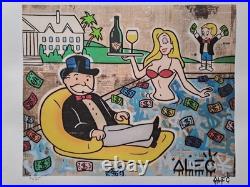 Lithographie de collection signée Alec Monopoly Monopoly