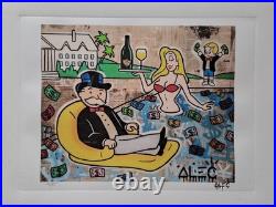 Lithographie de collection signée Alec Monopoly Monopoly
