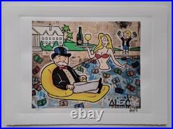 Lithographie de collection signée Alec Monopoly Monopoly
