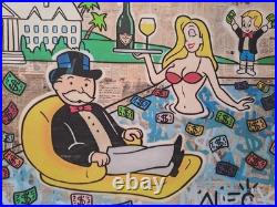 Lithographie de collection signée Alec Monopoly Monopoly