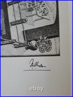 Lithographie de collection signée M. C. Escher relativité Lithographie de collection signée M. C. Escher relativité