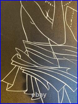 Lithographie litho Originale Art Jacques Fauché 1960 Gravure Estampe Femme Nue