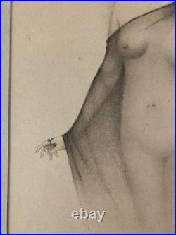 Lithographie litho Originale Simone MEUNIER 1920 Gravure Estampe Femme Ancien