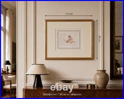 Lithographie originale Suzanne Meunier signée, nu féminin Art Déco, 1937