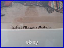Lithographie originale de Daumier. Robert Macaire notaire. Charivari