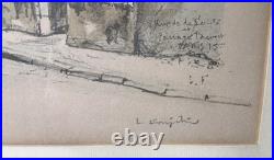 Lithographie originale exceptionnelle de FOUJITA 1964 HC signée au crayon