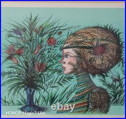 Lithographie originale signée Jean Carzou- Le Bouquet- Numérotée avec certificat