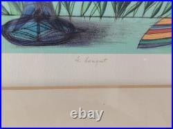 Lithographie originale signée Jean Carzou- Le Bouquet- Numérotée avec certificat Lithographie originale signée Jean Carzou- Le Bouquet- Numérotée avec certificat