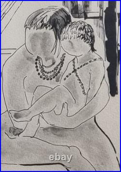 Lithographie originale signée Louttre (Marc-Antoine Bissière) numérotée 26/40