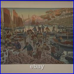 Lithographie par Henri Rivière Au Vent de Noroît Le Port A5825