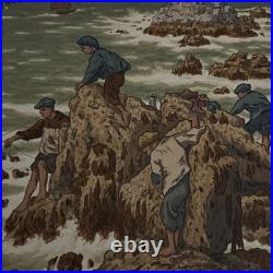 Lithographie par Henri Rivière Au Vent de Noroît Les Mousses A5809