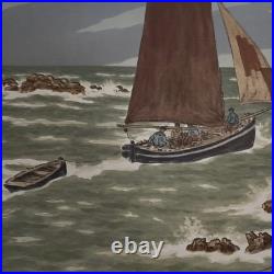 Lithographie par Henri Rivière Au Vent de Noroît Les Mousses A5906