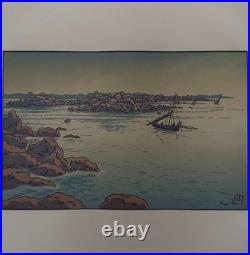 Lithographie par Henri Rivière Entrée du Port de Ploumanac'h A5810