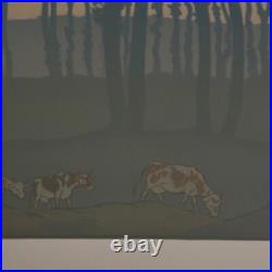 Lithographie par Henri Rivière La Féérie des Heures L'Aube A5575