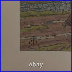 Lithographie par Henri Rivière La Féérie des Heures L'Averse A5817