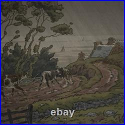 Lithographie par Henri Rivière La Féérie des Heures L'Averse A5817