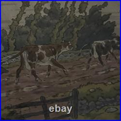 Lithographie par Henri Rivière La Féérie des Heures L'Averse A5817