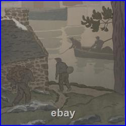 Lithographie par Henri Rivière La Féérie des Heures La Brume A5816
