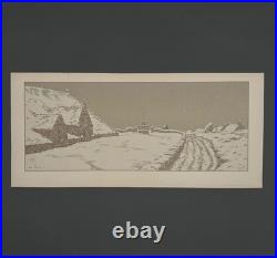 Lithographie par Henri Rivière La Féérie des Heures La Neige A5474