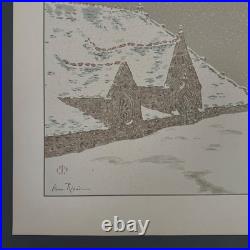 Lithographie par Henri Rivière La Féérie des Heures La Neige A5474