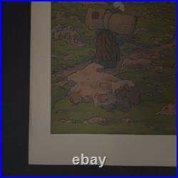 Lithographie par Henri Rivière La Féérie des Heures La Pleine Lune A5819