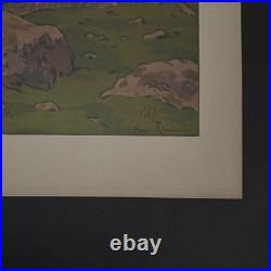Lithographie par Henri Rivière La Féérie des Heures La Pleine Lune A5819
