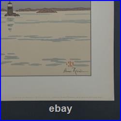 Lithographie par Henri Rivière La Féérie des Heures Le Calme Plat A5344