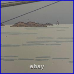 Lithographie par Henri Rivière La Féérie des Heures Le Calme Plat A5344