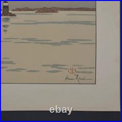 Lithographie par Henri Rivière La Féérie des Heures Le Calme plat A5923