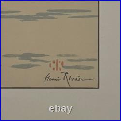 Lithographie par Henri Rivière La Féérie des Heures Le Calme plat A5923