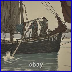 Lithographie par Henri Rivière La Féérie des Heures Le Calme plat A5923
