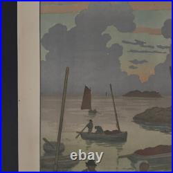 Lithographie par Henri Rivière La Féérie des Heures Le Crépuscule A5578