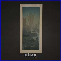 Lithographie par Henri Rivière La Féérie des Heures Le Premier Quartier A5576