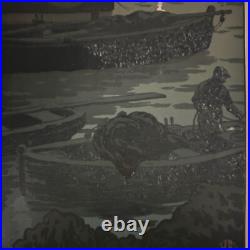 Lithographie par Henri Rivière La Féérie des Heures Le Premier Quartier A5576