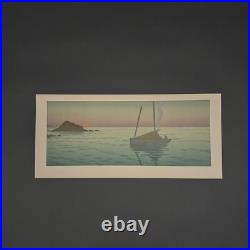 Lithographie par Henri Rivière La Féérie des Heures Le Soleil Couchant A5580