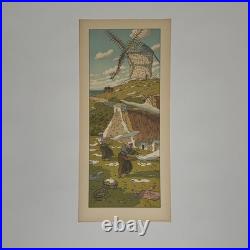 Lithographie par Henri Rivière La Féérie des Heures Le Vent A5933
