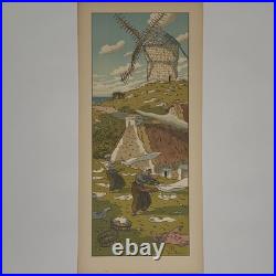 Lithographie par Henri Rivière La Féérie des Heures Le Vent A5933