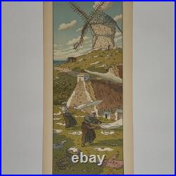 Lithographie par Henri Rivière La Féérie des Heures Le Vent A5933