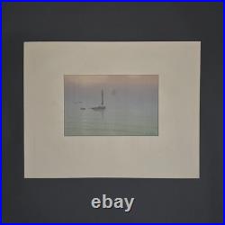 Lithographie par Henri Rivière Le Beau Pays de Bretagne Brume en mer A5909