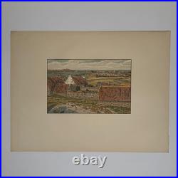 Lithographie par Henri Rivière Le Beau Pays de Bretagne L'Île Bréhat A5944