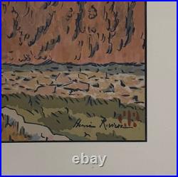 Lithographie par Henri Rivière Le Beau Pays de Bretagne L'Île Bréhat A5944