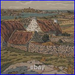 Lithographie par Henri Rivière Le Beau Pays de Bretagne L'Île Bréhat A5944