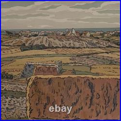 Lithographie par Henri Rivière Le Beau Pays de Bretagne L'Île Bréhat A5944