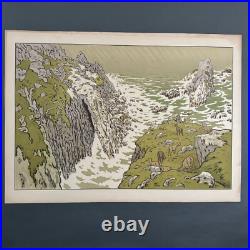 Lithographie par Henri Rivière Les Aspects de la Nature La Falaise A5084