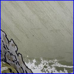 Lithographie par Henri Rivière Les Aspects de la Nature La Falaise A5084