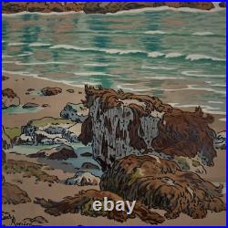 Lithographie par Henri Rivière Les Aspects de la Nature La Mer A5602