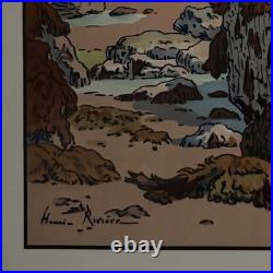 Lithographie par Henri Rivière Les Aspects de la Nature La Mer A5812