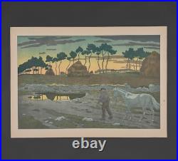 Lithographie par Henri Rivière Les Aspects de la Nature Le Crépuscule A5491